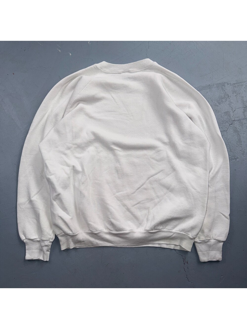 VTG Justin Boots Logo Promo Sweatshirt White Western Cowboy USA XL 1980s 80s - Picture 12 of 13